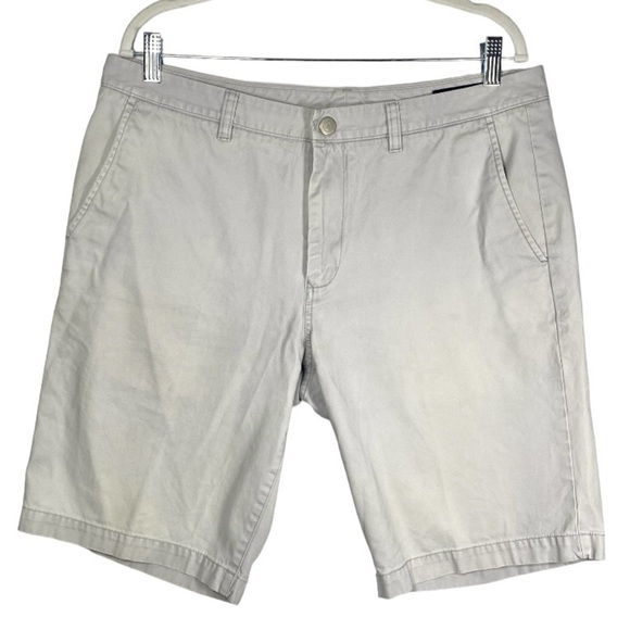 Bonobos Light Gray Chino Khaki 10” Shorts size 35 36 - Picture 1 of 11